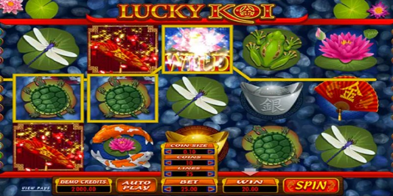 Tận hưởng thưởng lớn từ vòng quay may mắn của Lucky Koi